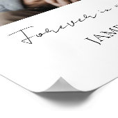 Eenvoudige herdenkingsfoto poster (Hoek)