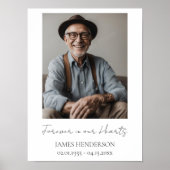 Eenvoudige herdenkingsfoto poster (Voorkant)