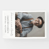 Eenvoudige herdenkingsfoto spandoek (Horizontaal)