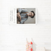 Eenvoudige herdenkingsfoto spandoek (Insitu)