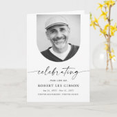 Eenvoudige herdenkingsorde van de dienst begrafeni kaart (Gele Bloem)