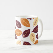 Eenvoudige herfst bladeren koffiemok (Voorkant rechts)