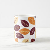 Eenvoudige herfst bladeren koffiemok (Center)