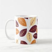 Eenvoudige herfst bladeren koffiemok (Links)