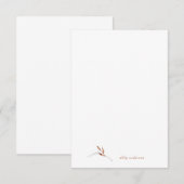 Eenvoudige Herfst, blanco, aangepaste naam bedankt (Voorkant / Achterkant)