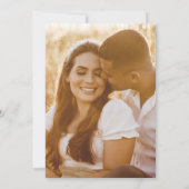 Eenvoudige Herfst Botanical Wedding Foto Uitnodigi Kaart (Achterkant)