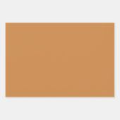 Eenvoudige herfst effen kleur effen pastel koper inpakpapier vel (Voorkant 2)