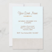 Eenvoudige Herfst Event Pumpkin Modern Invitation Kaart (Achterkant)