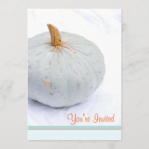 Eenvoudige Herfst Event Pumpkin Modern Invitation Kaart