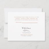 Eenvoudige Herfst Foliage begrafenis Dank u Naam D Bedankkaart (Achterkant)