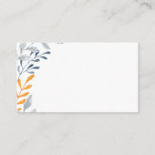 Eenvoudige herfst gebladerte boeken voor Baby Informatiekaartje (Achterkant)