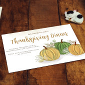Eenvoudige Herfst herfst bladeren pompoen Thanksgi Kaart