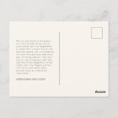 Eenvoudige Herfst Herfst Geboorteaankondiging Briefkaart (Achterkant)