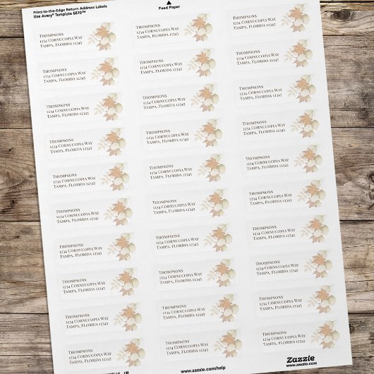 Eenvoudige Herfst herfst groen Waterverf bladeren Etiket