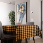 Eenvoudige Herfst Herfst Sinaasappel Buffalo Check Tafelkleed