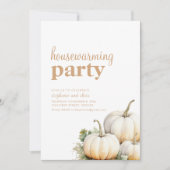 Eenvoudige Herfst Housewarming Party Invite Kaart (Voorkant)