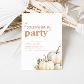 Eenvoudige Herfst Housewarming Party Invite Kaart