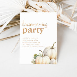 Eenvoudige Herfst Housewarming Party Invite Kaart