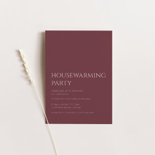 Eenvoudige Herfst Housewarming Party Kaart