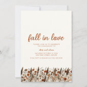 Eenvoudige Herfst in Liefde Verlovingsfeest Uitnod Kaart (Voorkant)