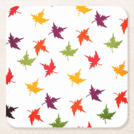 Eenvoudige herfst Kleurrijke bladeren Herfstblad Kartonnen Onderzetters