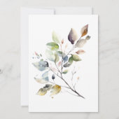 Eenvoudige herfst laat bijbelvers Christelijke bru Kaart (Achterkant)