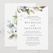 Eenvoudige herfst laat bijbelvers Christelijke bru Kaart (Voorkant / Achterkant)