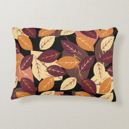 Eenvoudige herfst laat donker accent kussen