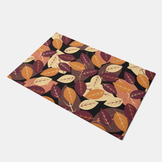 Eenvoudige herfst laat donker deurmat (Schuin)