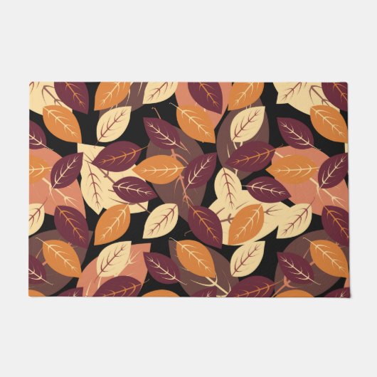 Eenvoudige herfst laat donker deurmat (Voorkant)