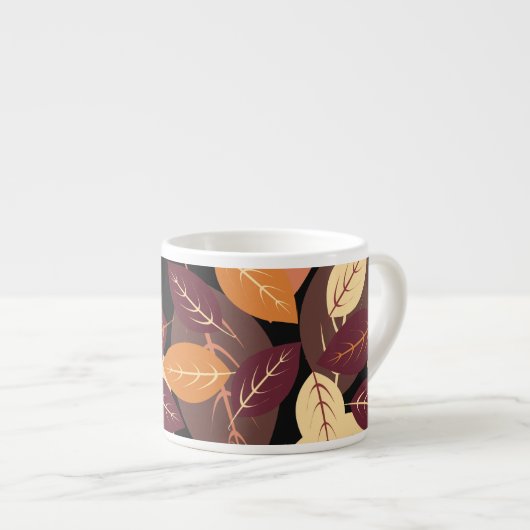 Eenvoudige herfst laat donker espresso kop (Voorkant rechts)