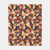 Eenvoudige herfst laat donker fleece deken (Voorkant)
