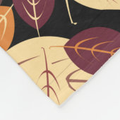 Eenvoudige herfst laat donker fleece deken (Hoek)