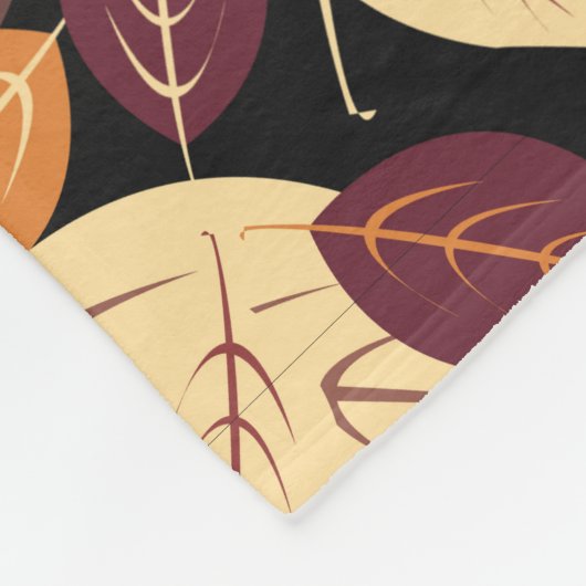 Eenvoudige herfst laat donker fleece deken (Hoek)