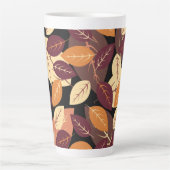 Eenvoudige herfst laat donker latte mok (Voorkant)