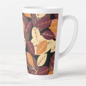 Eenvoudige herfst laat donker latte mok (Rechts)