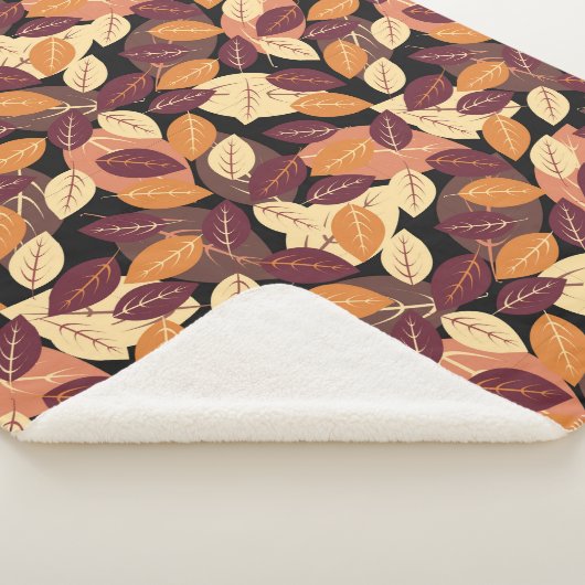 Eenvoudige herfst laat donker sherpa deken (3/4)