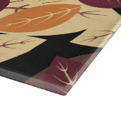 Eenvoudige herfst laat donker snijplank (Hoek)