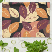 Eenvoudige herfst laat donker theedoek (Gevouwen)