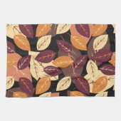 Eenvoudige herfst laat donker theedoek (Horizontaal)