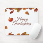 Eenvoudige herfst laat Thanksgiving over | Mousepa Muismat (Met muis)