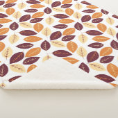 Eenvoudige herfst Leaves Sherpa Blanket Deken (3/4)