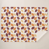 Eenvoudige herfst Leaves Sherpa Blanket Sherpa Deken (Voorkant (horizontaal))