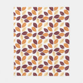 Eenvoudige herfst lekt vleece Blanket Fleece Deken (Voorkant)