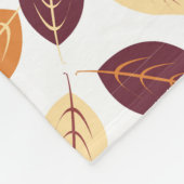 Eenvoudige herfst lekt vleece Blanket Fleece Deken (Hoek)