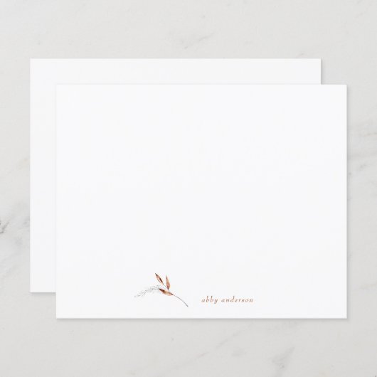 Eenvoudige Herfst minimalistische afvulaanvraag Aa (Voorkant / Achterkant)