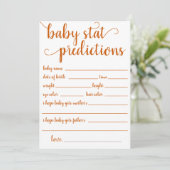 Eenvoudige Herfst | Oranje Keepsake-Kaart Kaart (Staand voorkant)