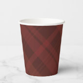 Eenvoudige herfst plaid elegante Thanksgiving Papieren Bekers (Achterkant)