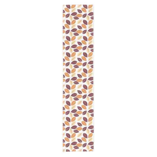 Eenvoudige herfst verliest korte-tafelrunner korte tafelloper (Voorkant)