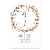 Eenvoudige herfst, verticale 3,5-inch x 5-inch tab kaart (Achterkant)